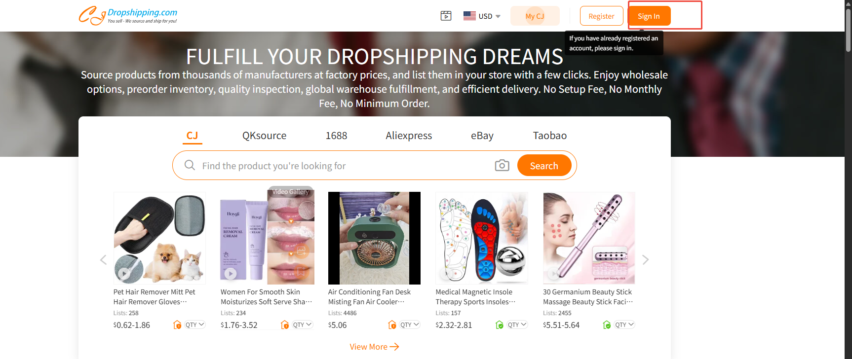 Connect eBay with CJ